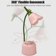 thumbnail image 2 of LWHAO LED Desk Lamp for Study Touch Dimmable Flexible Gooseneck Tulip Reading Lamp Cordless USB Rechargeable Flower Table Lamp Eye Protection Night Light for Kids with Pen Holder, 2 of 7
