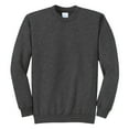 thumbnail image 5 of Mens Core Fleece Classic Crewneck Cotton/Poly fleece Sweatshirt Dark Heather Grey XL, 5 of 6
