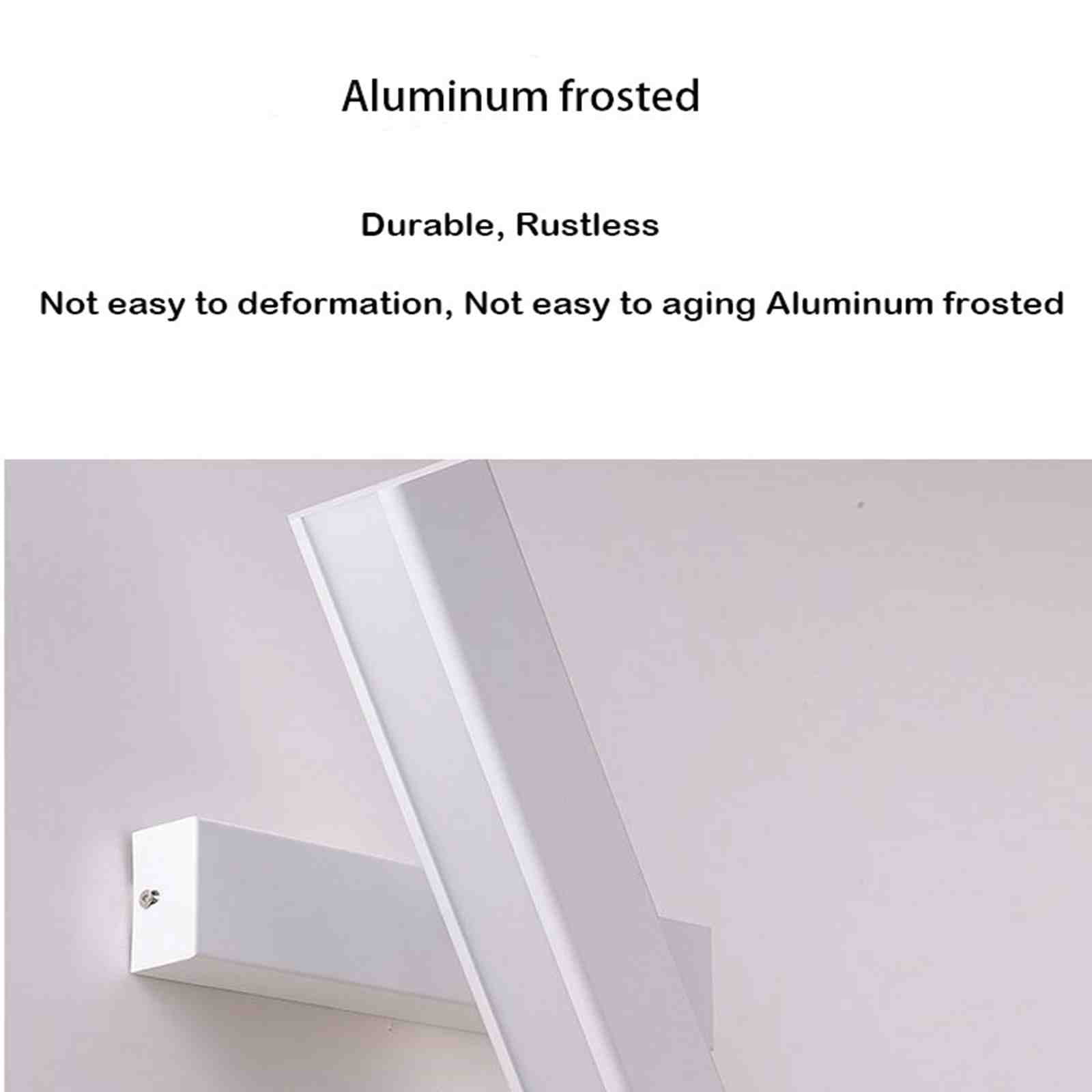 Steadline 360 Degree Rotating LED Wall Light - Adjustable Modern Sconce Fixture for Bedroom Corridor Living Room with Aluminum Frame and Energy Efficient 12W Lighting