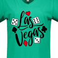 thumbnail image 4 of Inktastic Las Vegas- Dice and Card Suites Women's V-Neck T-Shirt, 4 of 5