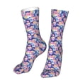 thumbnail image 6 of Goofa graffiti style Skull flower for 16in Socks, Funny Novelty Crazy Design Cotton Socks Sports Socks Knee High Socks For Men, Women,1Pairs - Gift For Working Friends, 6 of 7