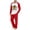Red, variant on Dwelliawo Mens Holiday Graphic Pajamas Set, Raglan Long Sleeve Two Piece Loungewear, Breathable Relax Fit Sleep Outfit For Halloween Nightwear Deep Red M