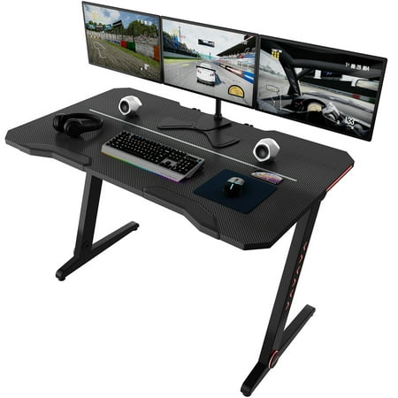 Gaming Desk 47 2 Z Shaped Pc Computer Gaming Desks Tables With