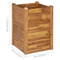 thumbnail image 2 of vidaXL Planter Flower Plant Box for Outdoor Patio Garden Solid Wood Acacia, 2 of 5