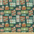 thumbnail image 2 of Ambesonne Christmas Fabric by the Yard Upholstery, Gift Boxes Pattern Merry, 3 Yards, Multicolor, 2 of 5