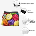 thumbnail image 5 of Wukai Brightly Colored Cupcakes Print Men’s Underwear Breathable Boxer Briefs,&nbsp;Moisture Wicking & Breathable-Small, 5 of 7