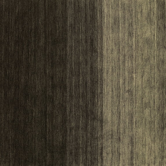 Ahgly Company Indoor Square Abstract Brown Contemporary Area Rugs, 8' Square