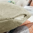 thumbnail image 5 of Home Soft Things Faux Fur Throw Pillow Cover 4 Piece Set-Oatmeal - 20" x 20", 5 of 9