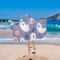 thumbnail image 2 of Yayeee Kids Hooded Towels Toddler Soft Absorbent Beach Bathing Wrap 50" x 23.5", Blue Cute Halloween, 2 of 5