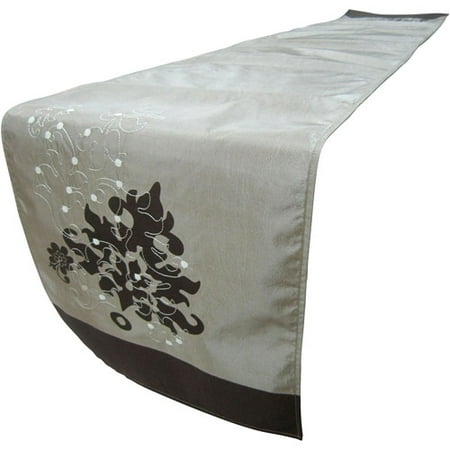 Mainstays Embroidered Leaf Runner