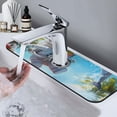 thumbnail image 7 of Kdxio Astronaut Tropical Dolphin Pattern Non-Slip Diatom Mud Faucet Drain Pad,Self Absorbent Mat for Kitchen Sink for Variety Kitchen & Bathroom Countertops, 7 of 7