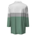 thumbnail image 5 of KDDYLITQ Womens Polo Shirts With Collar 3/4 Sleeve Collared Summer Lightweight Shirts Wicking Loose Casual Tees Mint Green M, 5 of 5