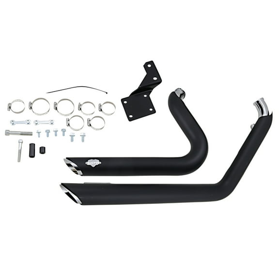 Vance & Hines Shortshots Staggered Black Exhaust System (47221)