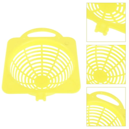 UPOUART 2Pcs Practical Yellow Plastic Bird Nest Basins Easy Entry Durable Parrot Nests