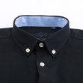 thumbnail image 4 of Men's Oxford Long Sleeve Button Down Shirt 60% Cotton Work Casual Shirt with Pocket Spring Fall Menswear Clothing, 4 of 10