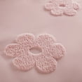 thumbnail image 3 of 2-Piece Twin Floral Reversible Tufted Chenille Duvet Cover Set,Pink, 3 of 9