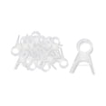 thumbnail image 5 of 100x Plant Clips Flower Plant Clamps Flower Cucumber Vertical Gardening Tool, Portable Flower Vine Stem Clips Tomatoes Vine Clips for Orchid 1.7cm Clear, 5 of 9
