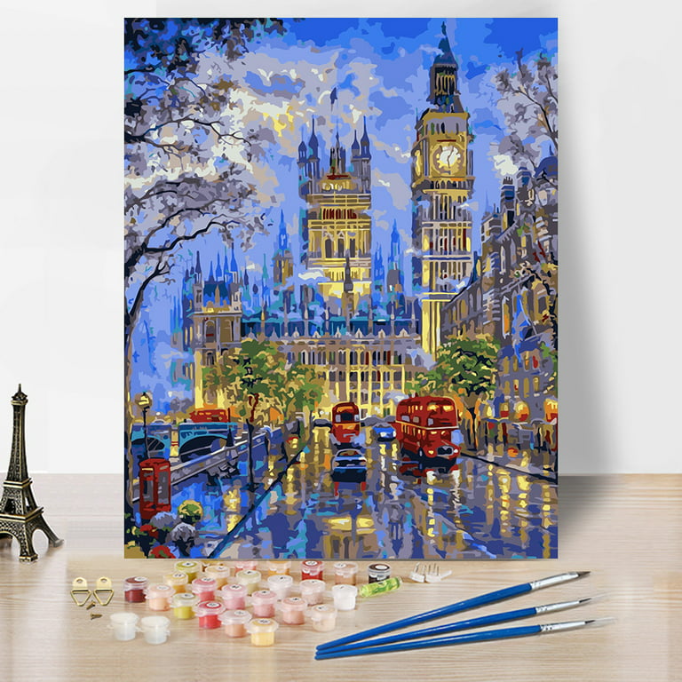 Adults Paint by Numbers Kit - TISHIRON Big Ben DIY Painting by