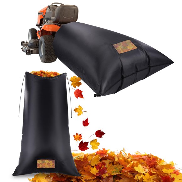 HOMEE Lawn Tractor Leaf Bag 96 x 56 in, 420D Thickened Wear-Resistant Leaf Bagger, Leaves Collector with Zipper, Large Capacity and Anti-Tea