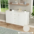 thumbnail image 7 of HLR Modern Credenzas & Sideboards with 2 Doors and 3 Drawers for Living Room, Bedroom, White, 7 of 7