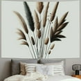 thumbnail image 2 of JEUXUS Beige Botanical Neutral Plant Minimalist Flower Artwork Modern Nature Floral Pictures Tapestry Painting, 2 of 6