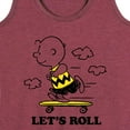 thumbnail image 3 of Peanuts - Let's Roll - Women's Racerback Tank Top, 3 of 6
