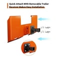 thumbnail image 2 of Accreate 3/8" Skid Steer Attachment Plate, Skid Steer Mount Plate with 2" Removable Trailer Hitch Receiver, Universal Quick Attach Mount Loader Plate for Tractors, 2 of 7