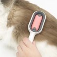 thumbnail image 7 of Cat Cleaning Pet Grooming Brush, Self Cleaning Brush Dog Hair Brush for Massage and Removal of Loose Fur (Wet Wipes Included) - style:style3, 7 of 7