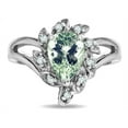 thumbnail image 2 of Star K � Green Amethyst Pear Shape 8x6 Halo Split Shank Ring, 2 of 9
