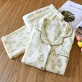thumbnail image 1 of 2024 Winter Women's Pajamas100% Cotton Plus Size Pajamas Flower Printing Household Women's Pajamas Loungewear Autumn Sleepwear, 1 of 4