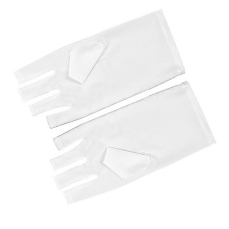 

ametoys Nail gloves -ultraviolet -black sunscreen special disposable fingerless gloves nail phototherapy heat insulation gloves short
