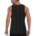 thumbnail image 3 of Haiem Buffalo Plaid Dark Green Men Workout Tank Top Gym Bodybuilding Sleeveless Muscle T Shirts Athletic Tank Breathable Workout Shirt-XX-Large, 3 of 9