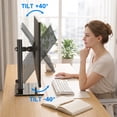 thumbnail image 6 of TAVR Furniture 360° Rotatable Table Top TV Stand for 17-35 inch TVs, Height Adjustable Tilt, Black, 6 of 10