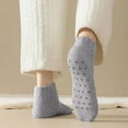 thumbnail image 2 of Ashirexll Womens Ankle Socks, Fuzzy Socks for Women, Solid Color Thick Velvet Plush Soft Everyday, 2 of 7