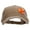 Dark Beige Khaki, variant on Candy Corn Embroidered Patched Pigment Dyed Mesh Cap - Brown Khaki OSFM