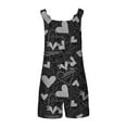 thumbnail image 6 of Penkiiy Women's Overalls Denim Sleeveless Suspender Rompers One Piece Jumpsuit Shorts with Pockets XL Black, 6 of 6