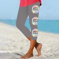 thumbnail image 2 of Pantalones de Ajuste Seco de la Moda de las Mujeres Imprimidas Leggings, Deporte de Yoga Elástico de Poliéster Elástico Respirable, 2 of 4