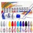 thumbnail image 1 of Set de delineadores en gel para decoración de uñas RARJSM, 12 colores, 8 ml, 1 of 7