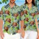 thumbnail image 5 of Camisa hawaiana con estampado de bastón de caramelo y pan de jengibre para hombre, camisa fresca de verano para mujer y niño, camisetas de manga corta con cara de perro, regalo de vacaciones, 5 of 5
