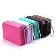 thumbnail image 4 of 184 Slots Pencil Organizer Handy Wareable Colored Pen Bags Portable Foldable Storage Pencil Wrap Case, 5 Colors, 4 of 4