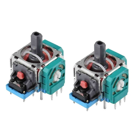 Ayyufe Pack of 2 Analog Stick Joystick Replacement Repair Parts for PS4 Xbox One Controller Green Blue