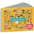 thumbnail image 1 of Cupkin Libro De Pegatinas De Animales Para Mascotas, Actividades Para Niños, Artículos Esenciales Para Viajar En Avión, Más De 500 Pegatinas De Gatos Para Niños + 12 Escenas + 12 Páginas De Libros Par, 1 of 5