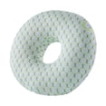 thumbnail image 1 of Almohada para dormir de lado para hombres y mujeres, suave, con forma de dona, perforada y práctica. Verde, 1 of 9