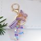 thumbnail image 1 of Llavero con colgante de copo de nieve, lentejuelas, gotas de pegamento de cristal, letras en inglés, para bolso de hombre y mujer, regalo, 1 of 6