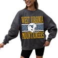 thumbnail image 2 of Women's Gameday Couture Charcoal West Virginia Mountaineers Premium Fleece Pullover Sweatshirt, 2 of 4