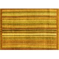 thumbnail image 1 of Ahgly Company Indoor Rectangle Abstract Yellow Modern Area Rugs, 3' x 5', 1 of 4