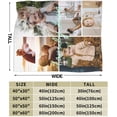 thumbnail image 4 of Sublimation Blanket Thick Sublimation Throw Blanket Heat Press Make My Own Blanket White Blank Blanket Custom Blanket Personalized Blanket Customized Blanket Customizable Blanket, 40"x30", 4 of 5