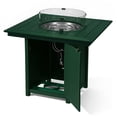 thumbnail image 4 of WestinTrends Helios 42" Modern Outdoor Patio Gas Propane Square Fire Pit Table (Rocks Not Included), Dark Green, 4 of 14