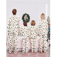 thumbnail image 4 of Ekouaer Christmas Family Matching Pajamas Long Sleeve Button Down Pj Set Festival Party Sleepwear, 4 of 5