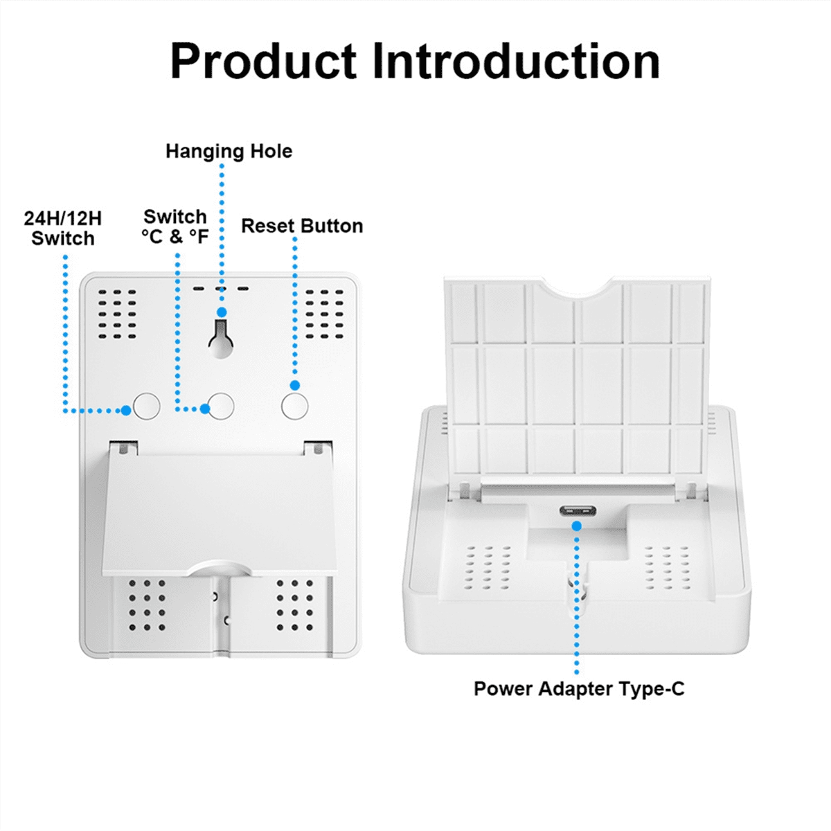 WiFi Smart Temperature Humidity Monitor with Sensor APP Remote Control Digital Temperature Humidity Sensor Voice Control